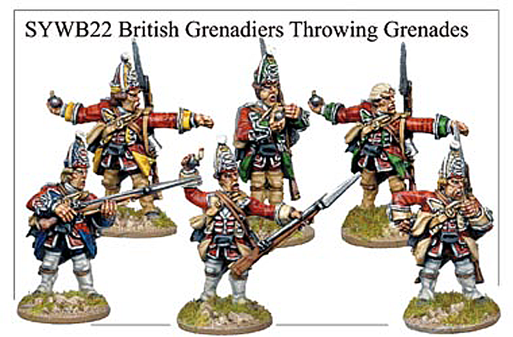SYWB022 -  British Grenadiers Throwing Grenades