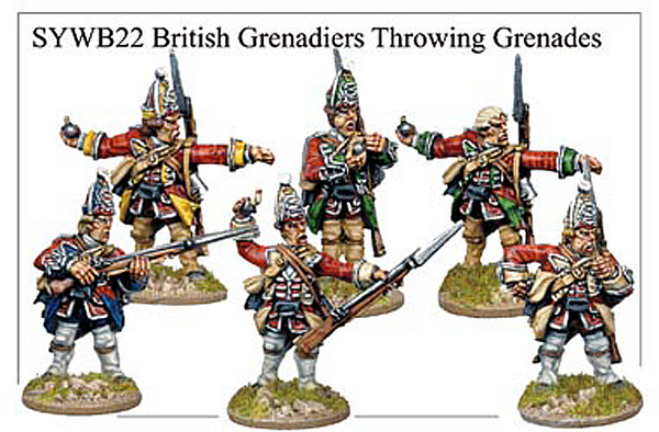 SYWB022 -  British Grenadiers Throwing Grenades