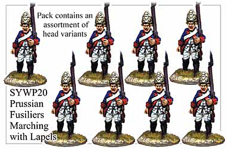SYWP020 - Prussian Fusiliers With Lapels Marching
