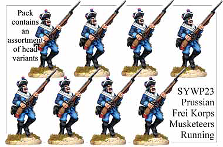SYWP023 - Prussian Frei Korps Musketeers Running