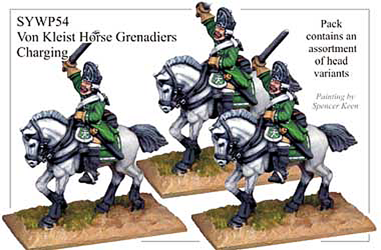 SYWP054 - Prussian Von Kliest Frei Korps Horse Grenadiers Charging
