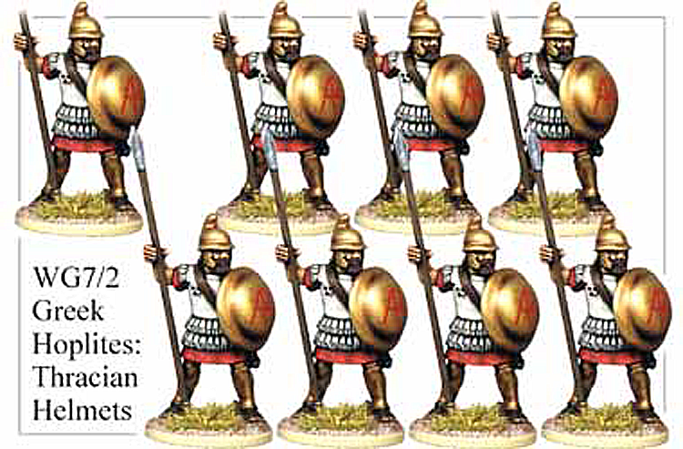 WG072 - Greek Hoplites in Thracian Helmets