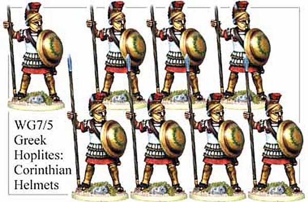 WG075 - Greek Hoplites in Corinthian Helmets