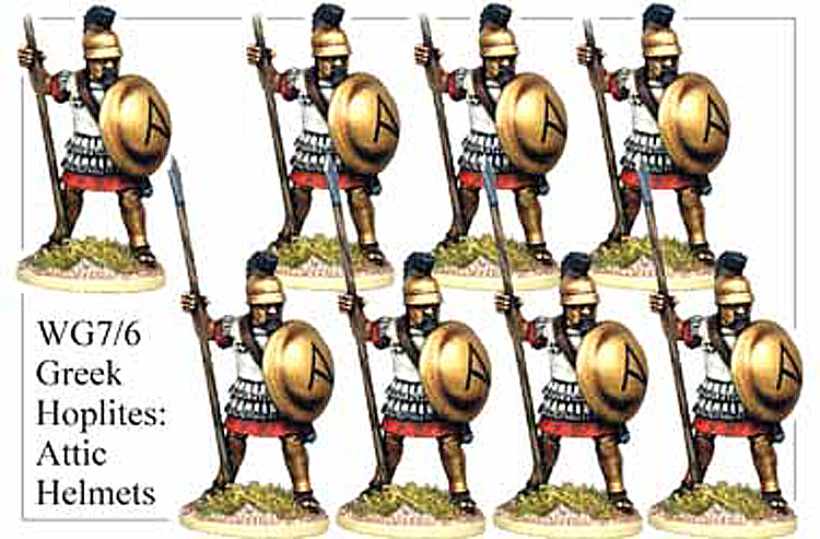 WG076 - Greek Hoplites in Attic Helmets