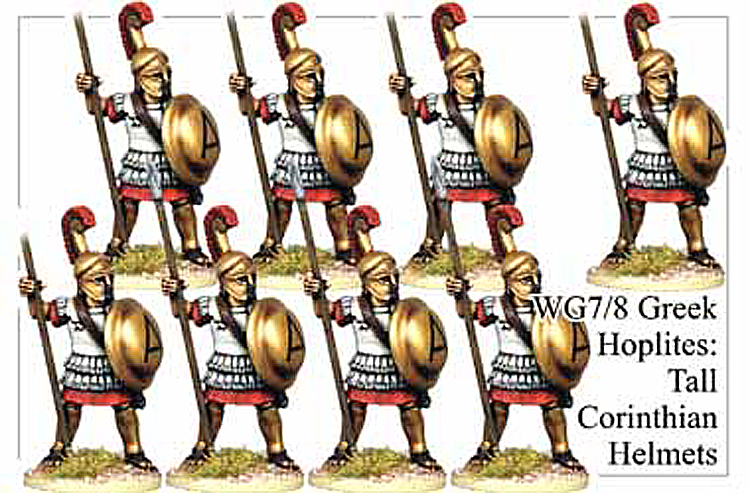 WG078 - Greek Hoplites in Tall Corinthian Helmets