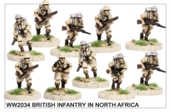 WW220034 - British Infantry in North Africa